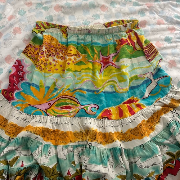 Jam’s world 50 years rayon multicolored skirt med - Picture 3 of 5